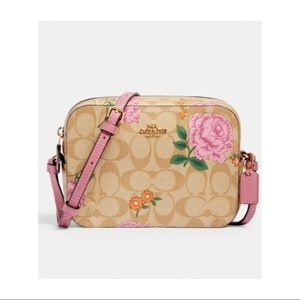 Coach Purse with Prairie Rose Print